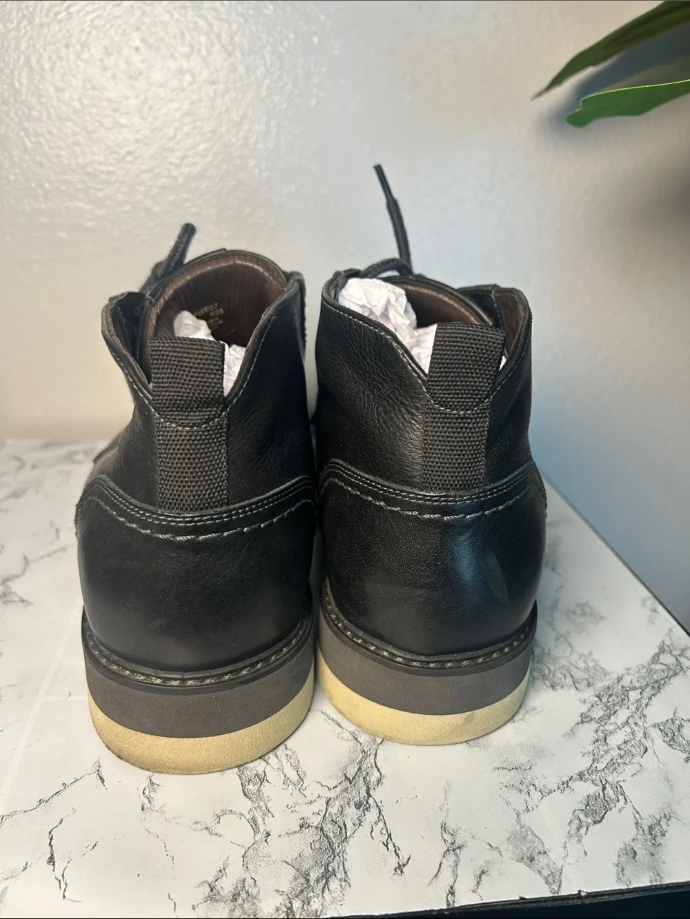 Flag Ltd Men’s Black Leather Chukka Boots Size 10M
